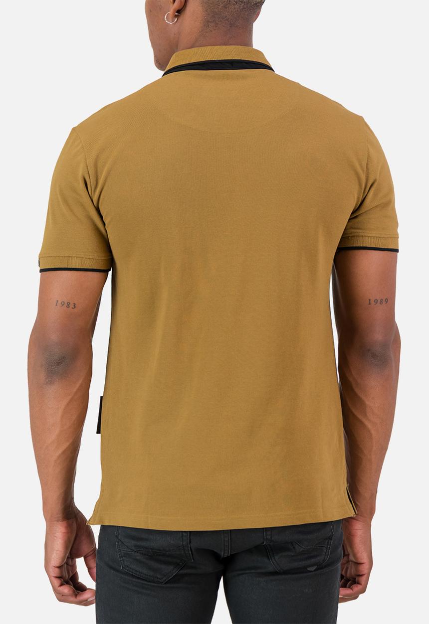 S.P.C.C - Amos Golfer  - Slimline Fit Signature Polos Medallion - Mustard