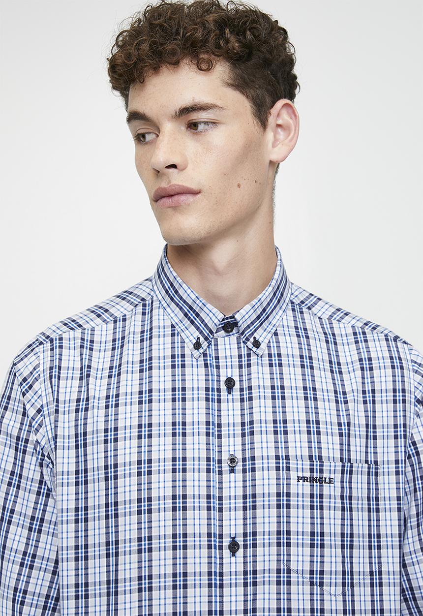 Pringle of Scotland - Fred long sleeve classic shirt - navy