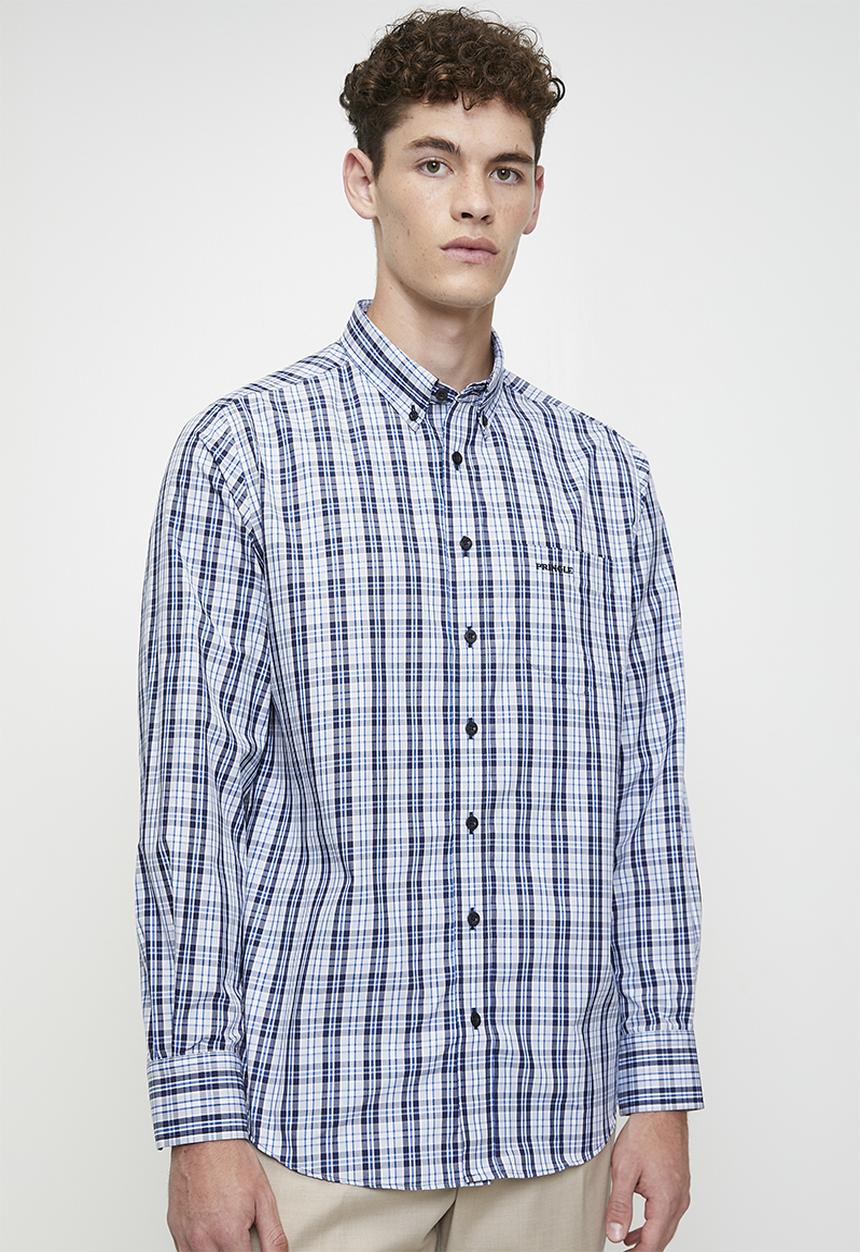 Pringle of Scotland - Fred long sleeve classic shirt - navy