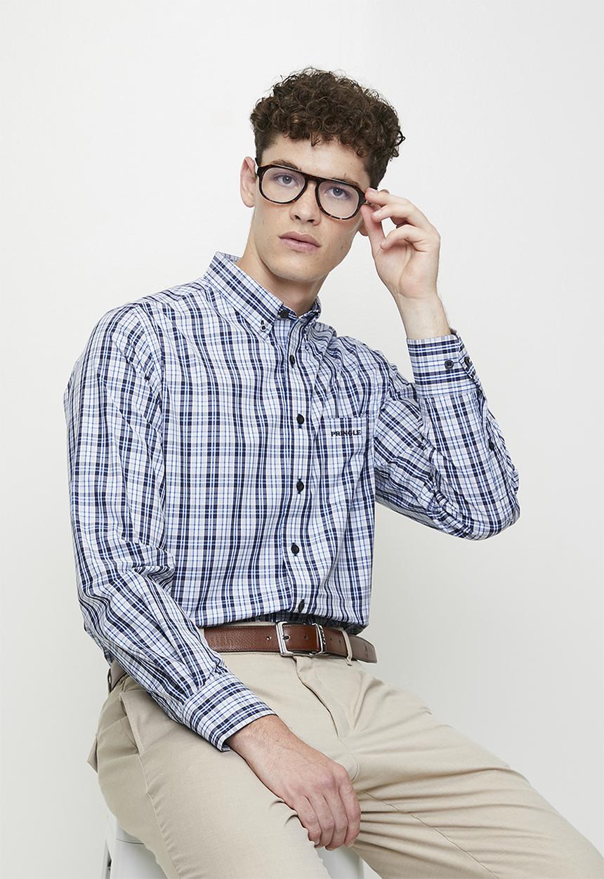 Pringle of Scotland - Fred long sleeve classic shirt - navy