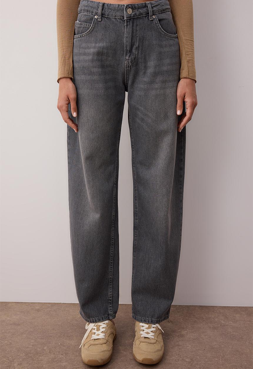 Trendyol - Low Waist Loose Baggy Jeans - Grey