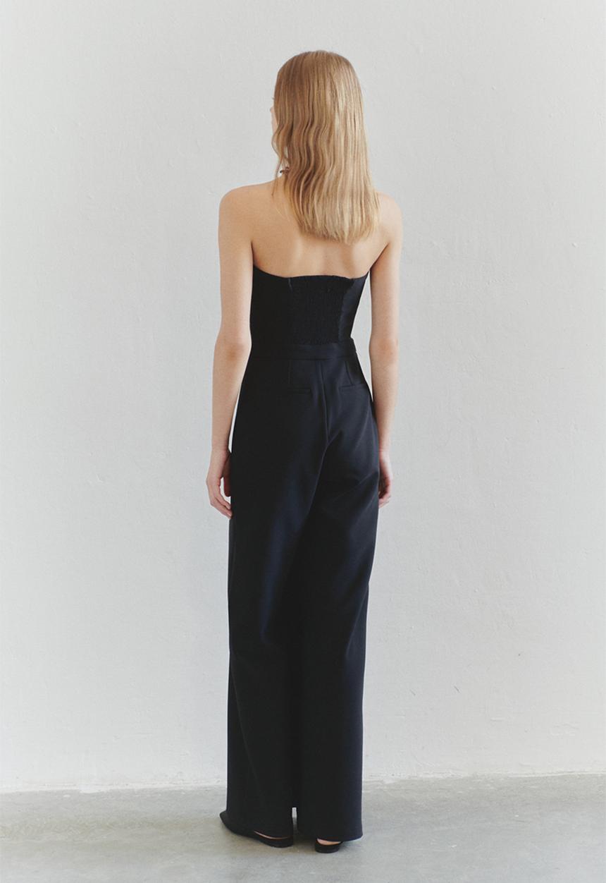 Trendyol - Limited Edition Wide Leg Long Woven Jumpsuit - Black