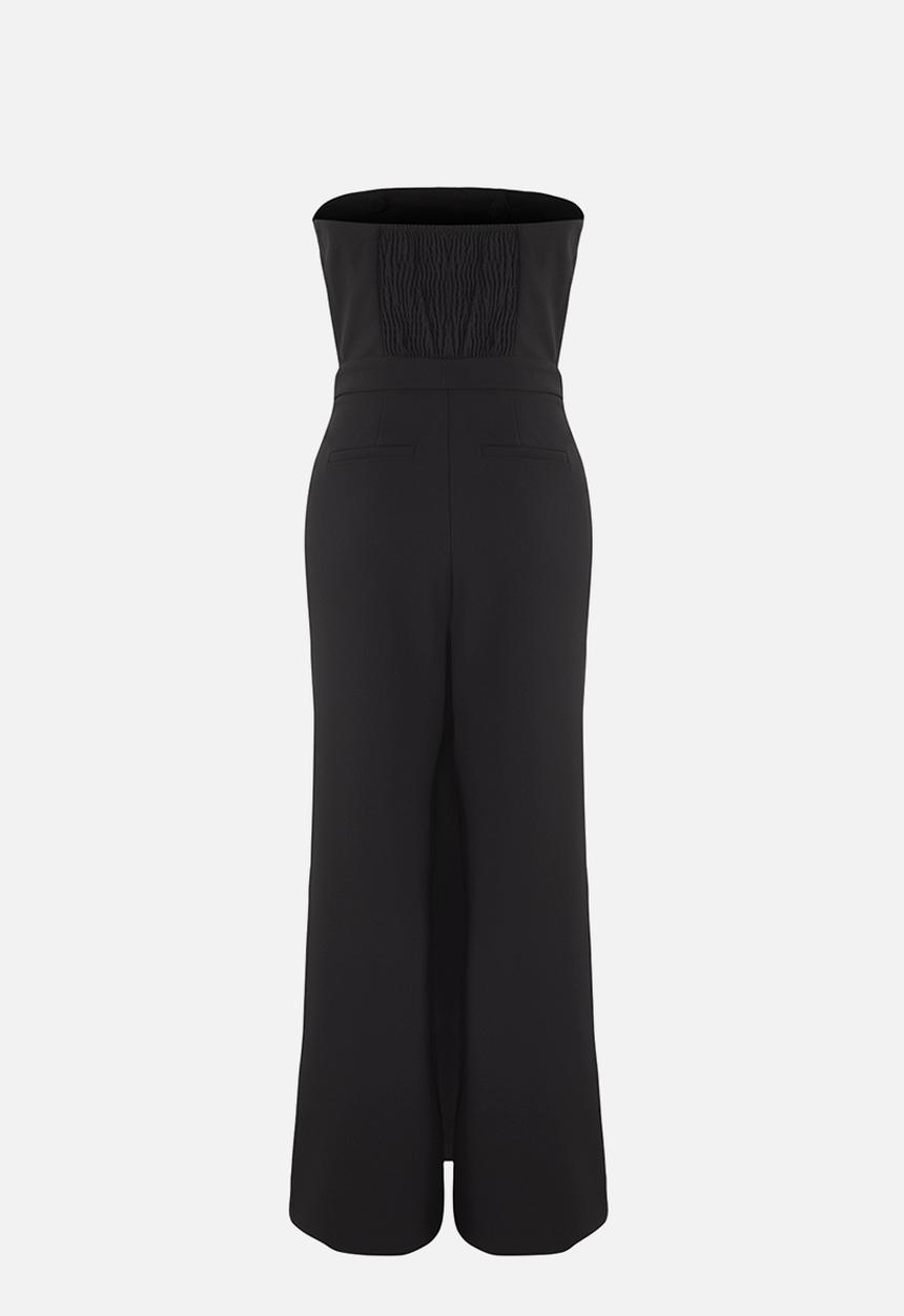 Trendyol - Limited Edition Wide Leg Long Woven Jumpsuit - Black