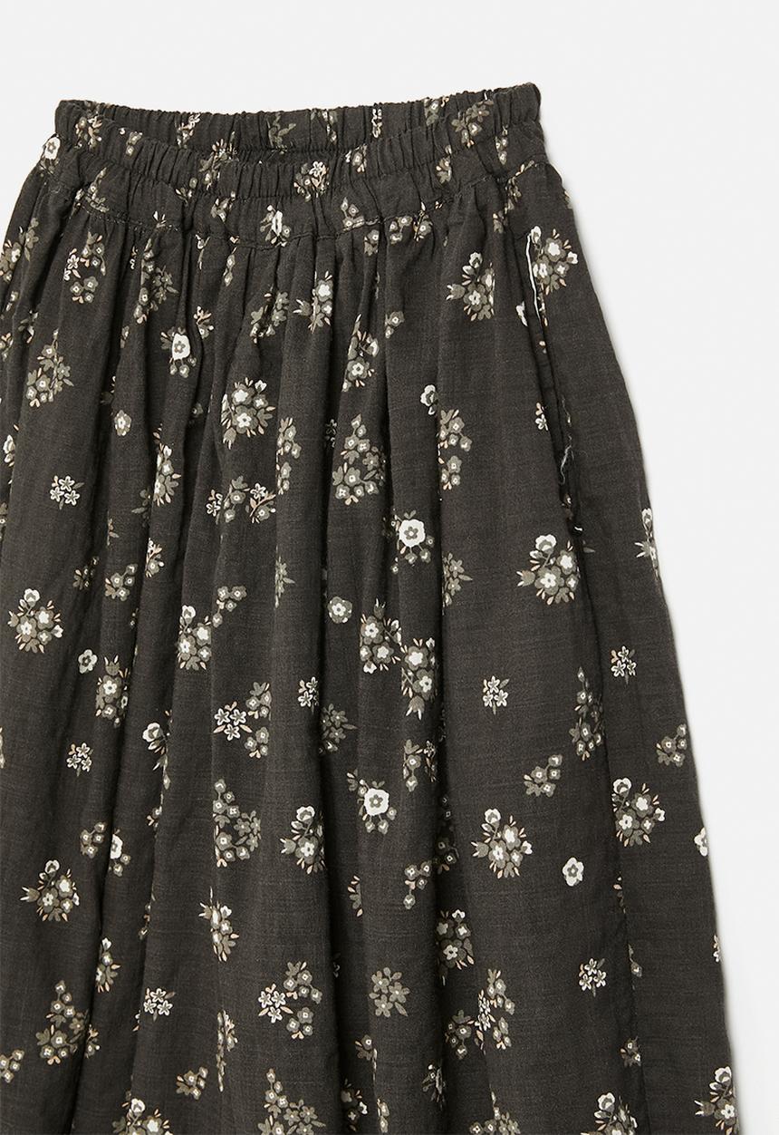 Pop Candy - Floral all-over print parachute pants - sepia brown