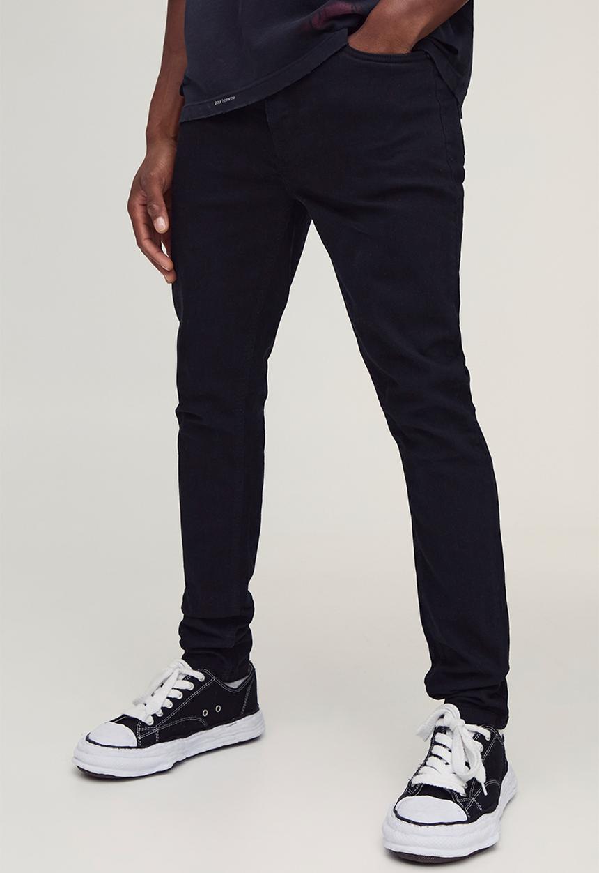 boohooMAN - Skinny Stretch Jean - True Black