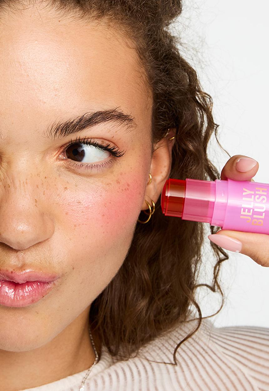 Revolution - Jelly Blush Stick Lip and Cheek Stain Strawberry Pink - Strawberry Pink