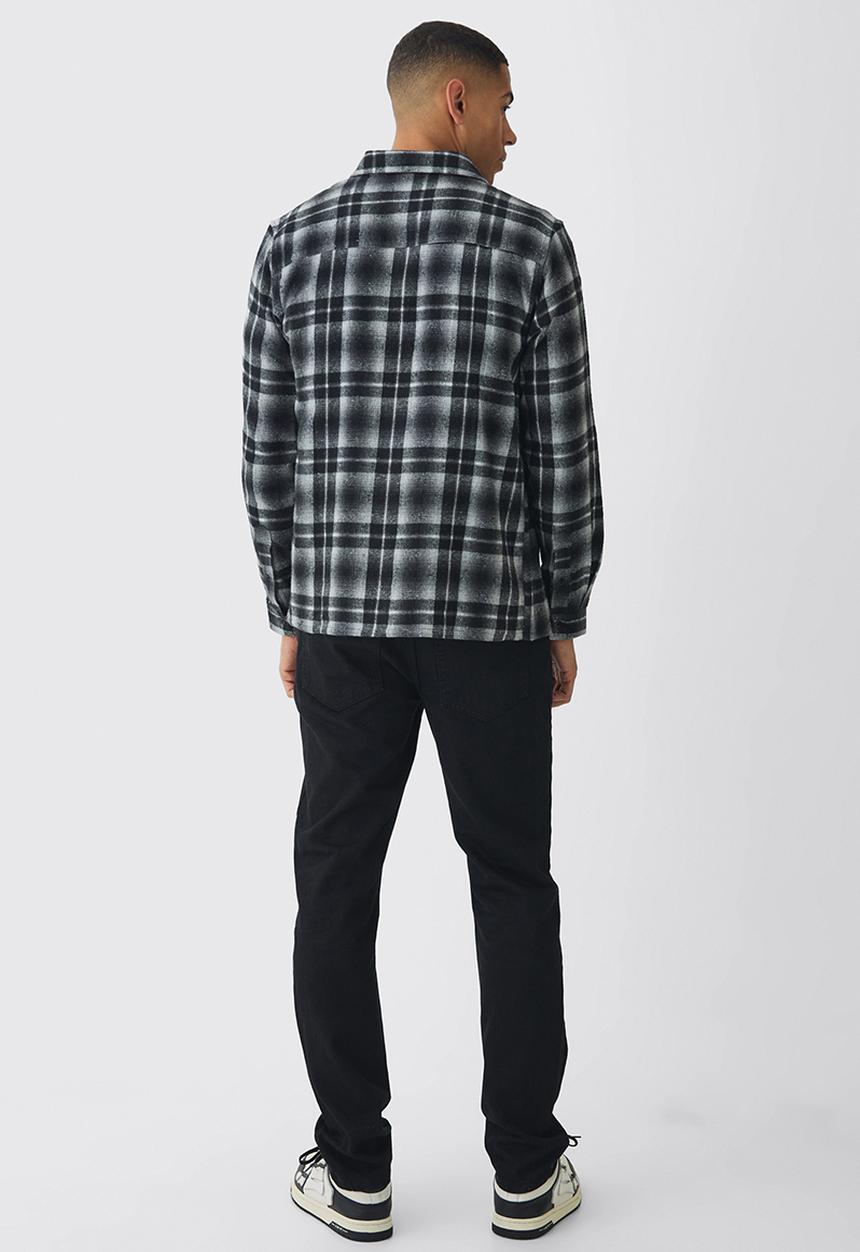 boohooMAN - Slim Rigid Jean in True Black - True Black