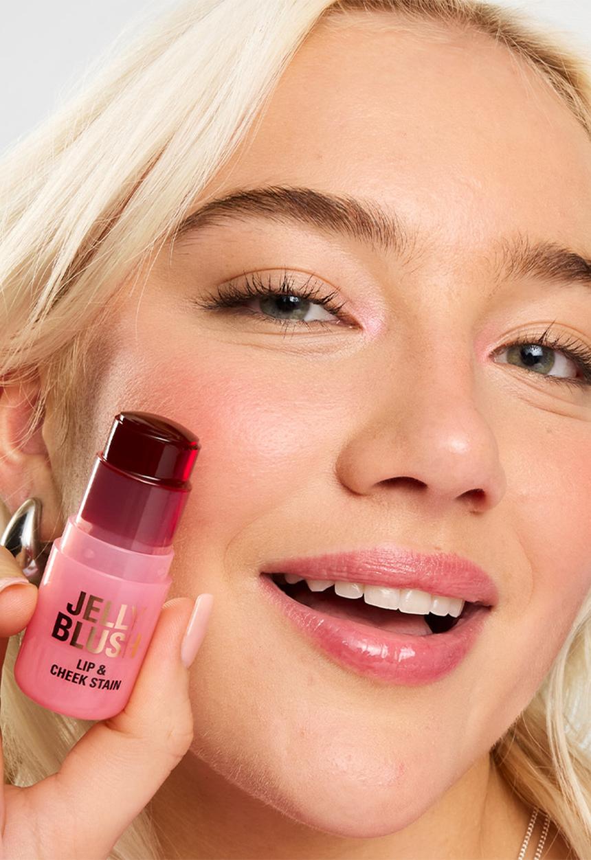 Revolution - Jelly Blush Stick Lip and Cheek Stain Peach Orange - Peach Orange