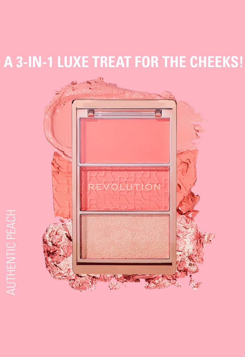 Revolution - Blush Icon Palette Authentic Peach - Authentic Peach