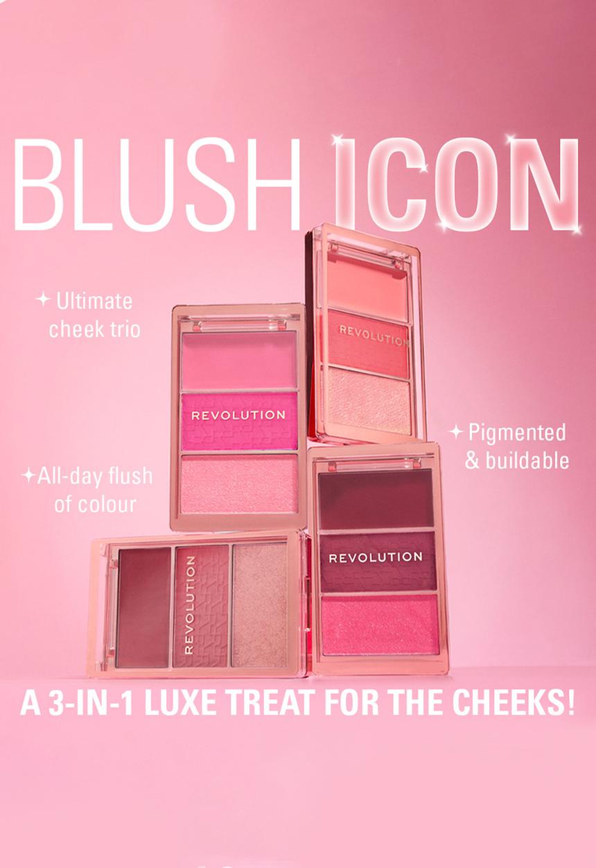 Revolution - Blush Icon Palette Authentic Peach - Authentic Peach