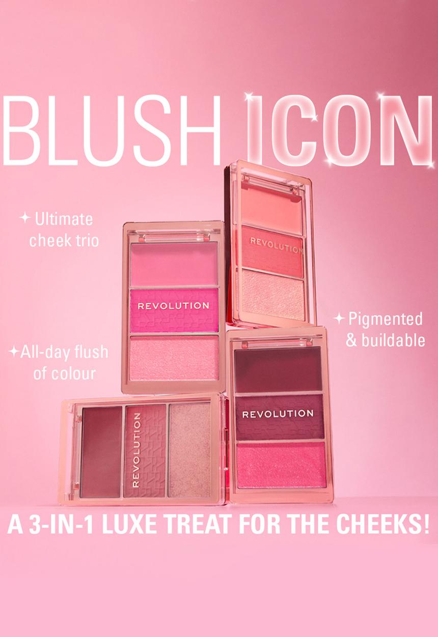 Revolution - Blush Icon Palette Aura Points Rose - Aura Points Rose