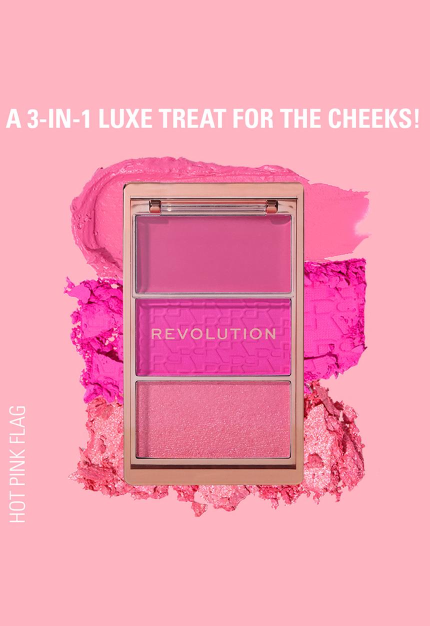 Revolution - Blush Icon Palette Hot Pink Flag - Hot Pink Flag