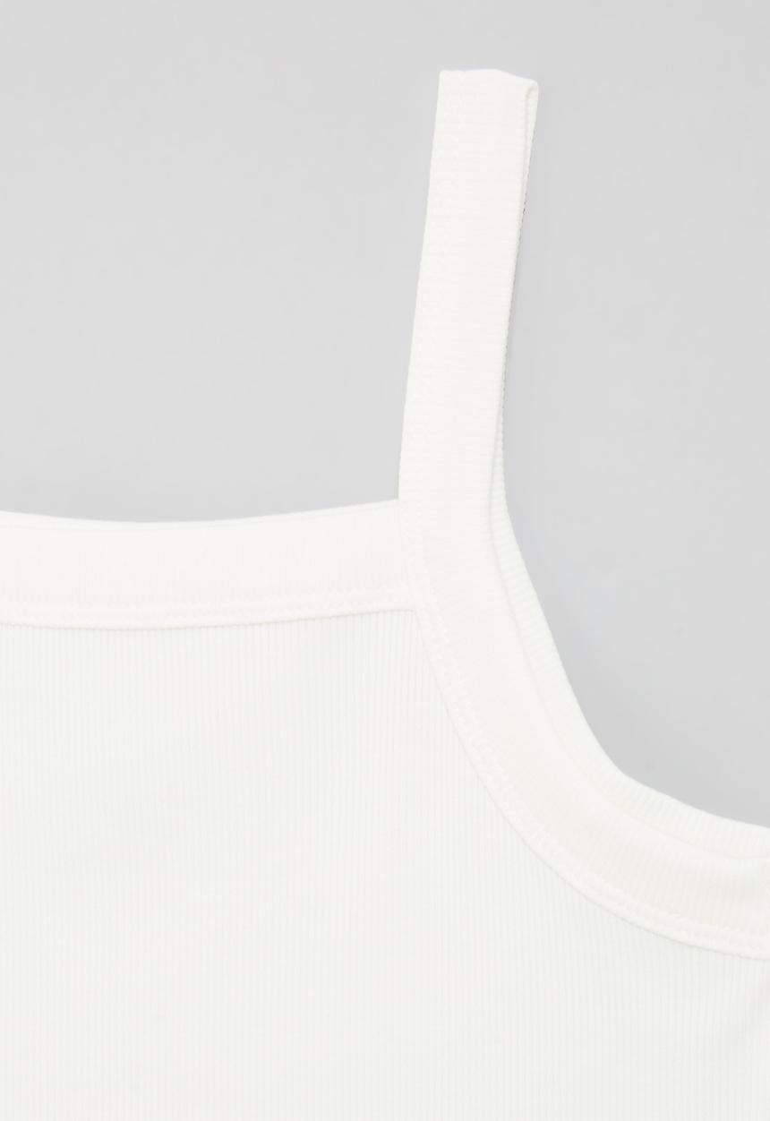 Pop Candy - Square neck tank top - white