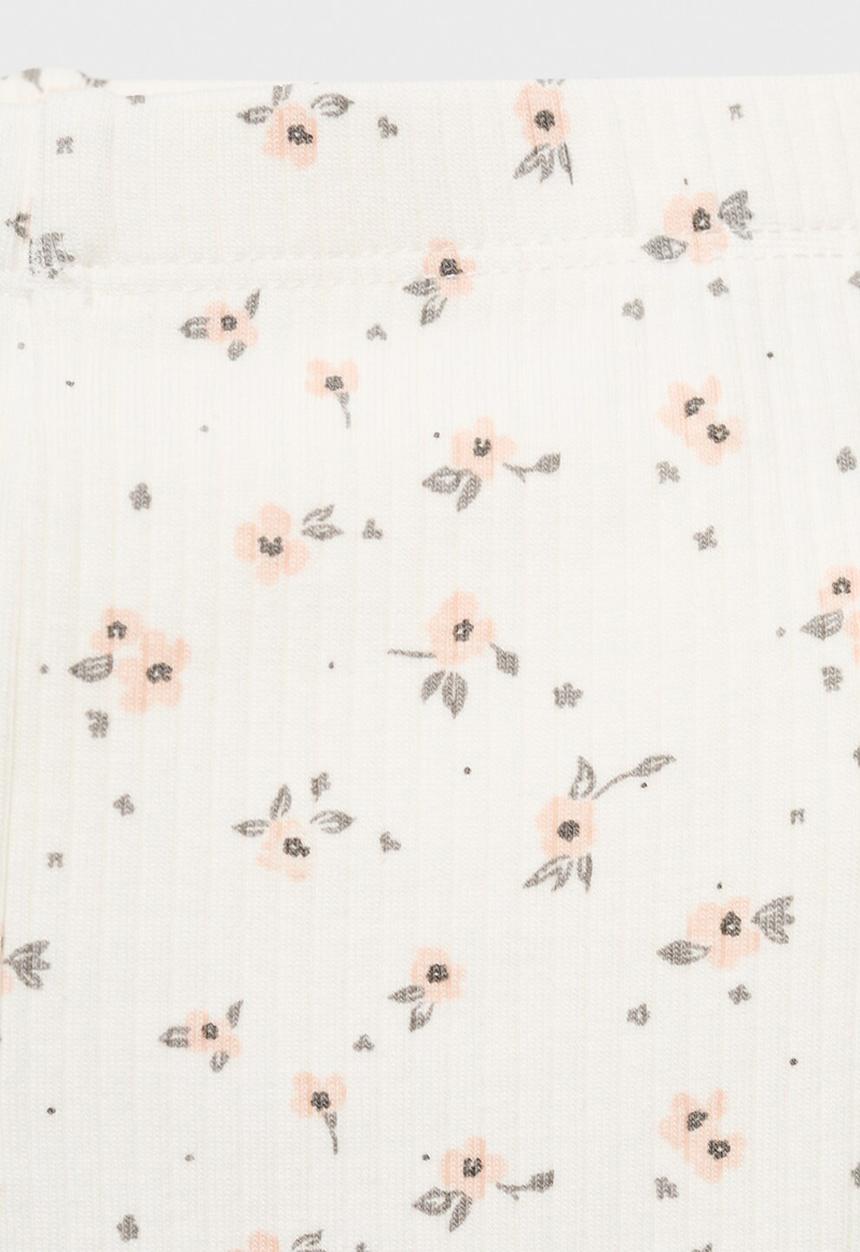 MANGO - Leggings floral - natural