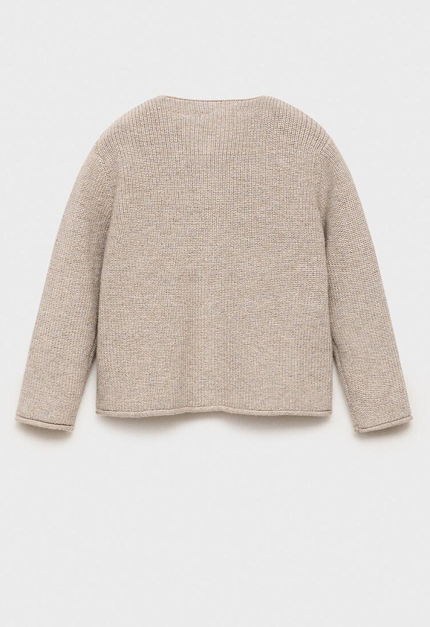 MANGO - Cardigan chesterc - light beige