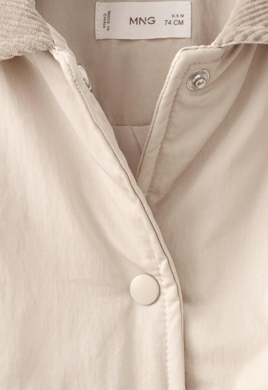 MANGO - Puffer coat abu - light beige