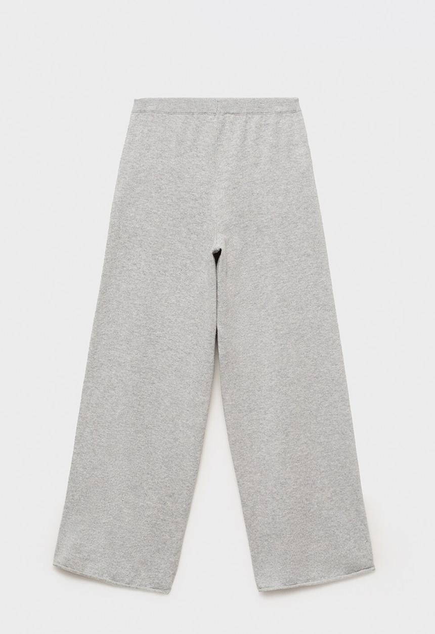 MANGO - Trousers megan - light pastel grey