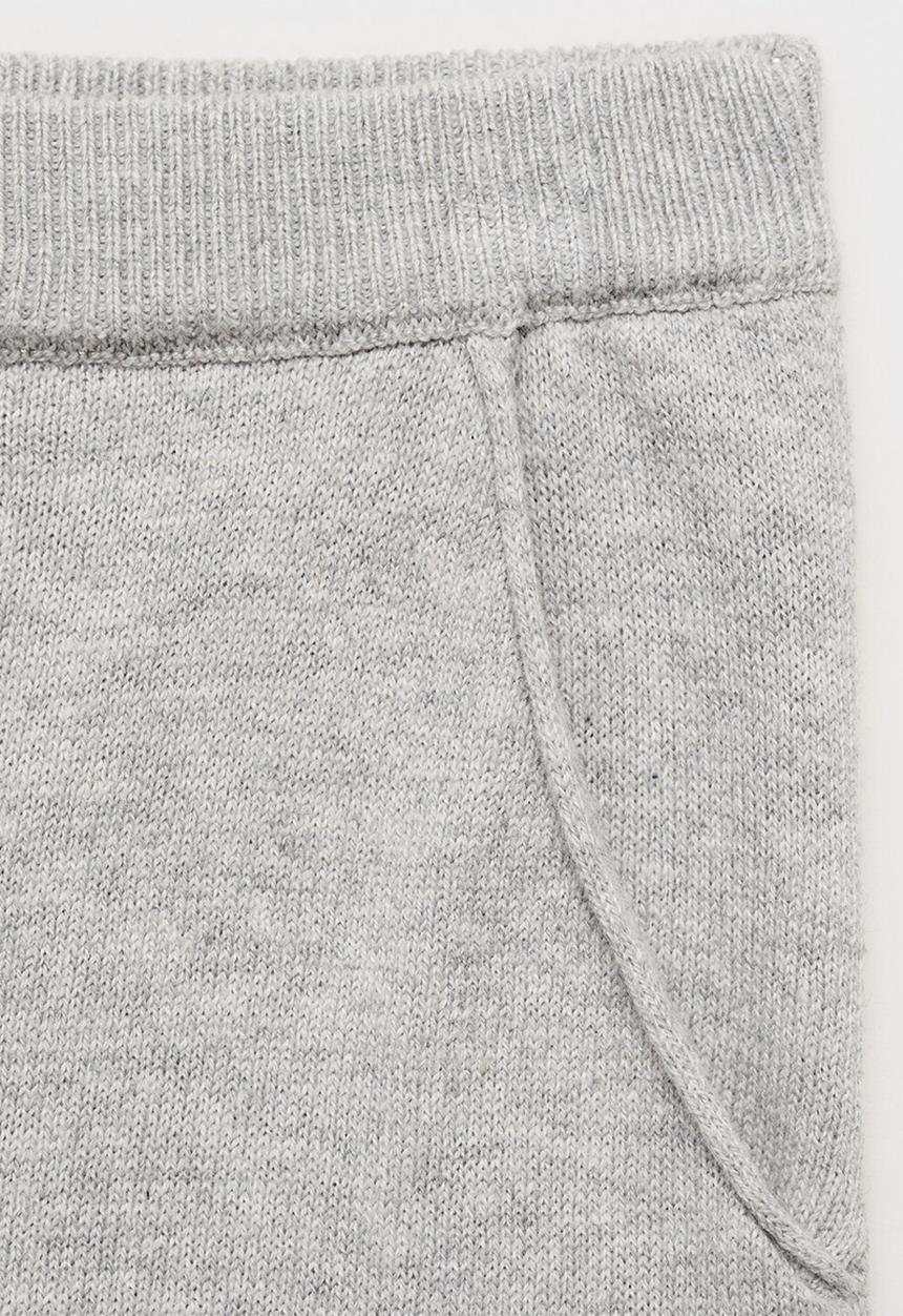 MANGO - Trousers megan - light pastel grey