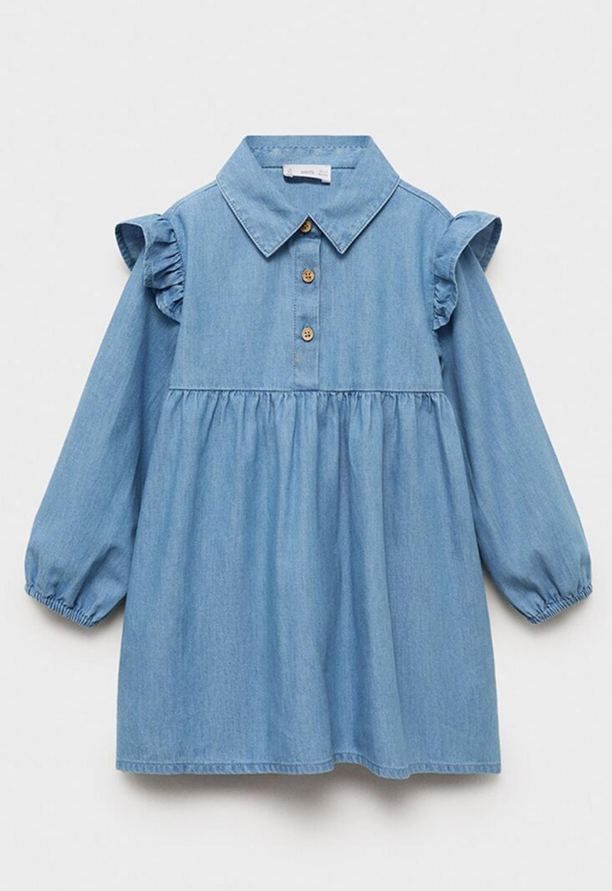 MANGO - Dress simona - open blue