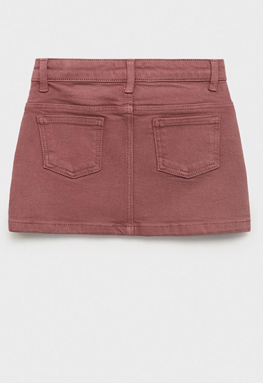 MANGO - Skirt sandy - dark red