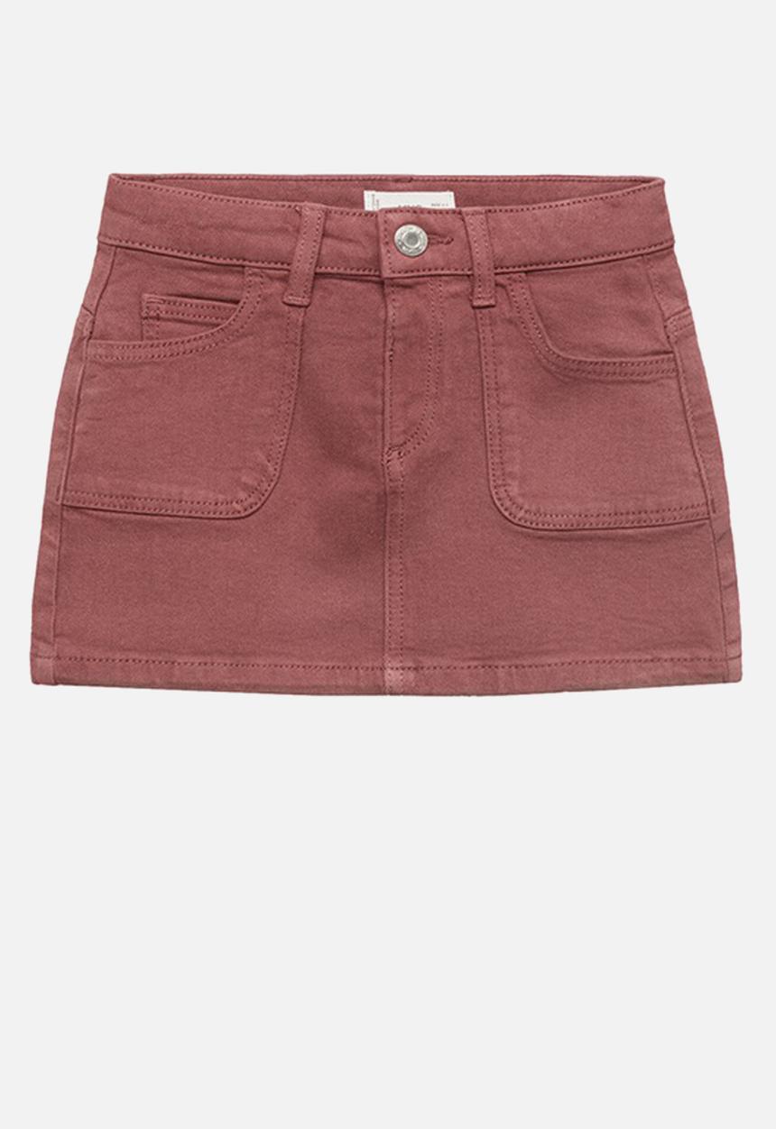 MANGO - Skirt sandy - dark red