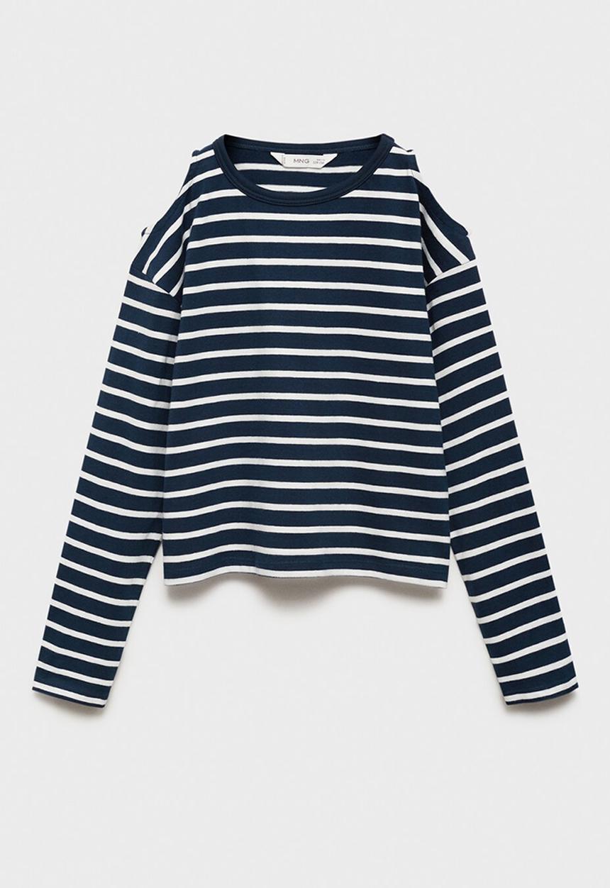 MANGO - T-shirt cutout - navy