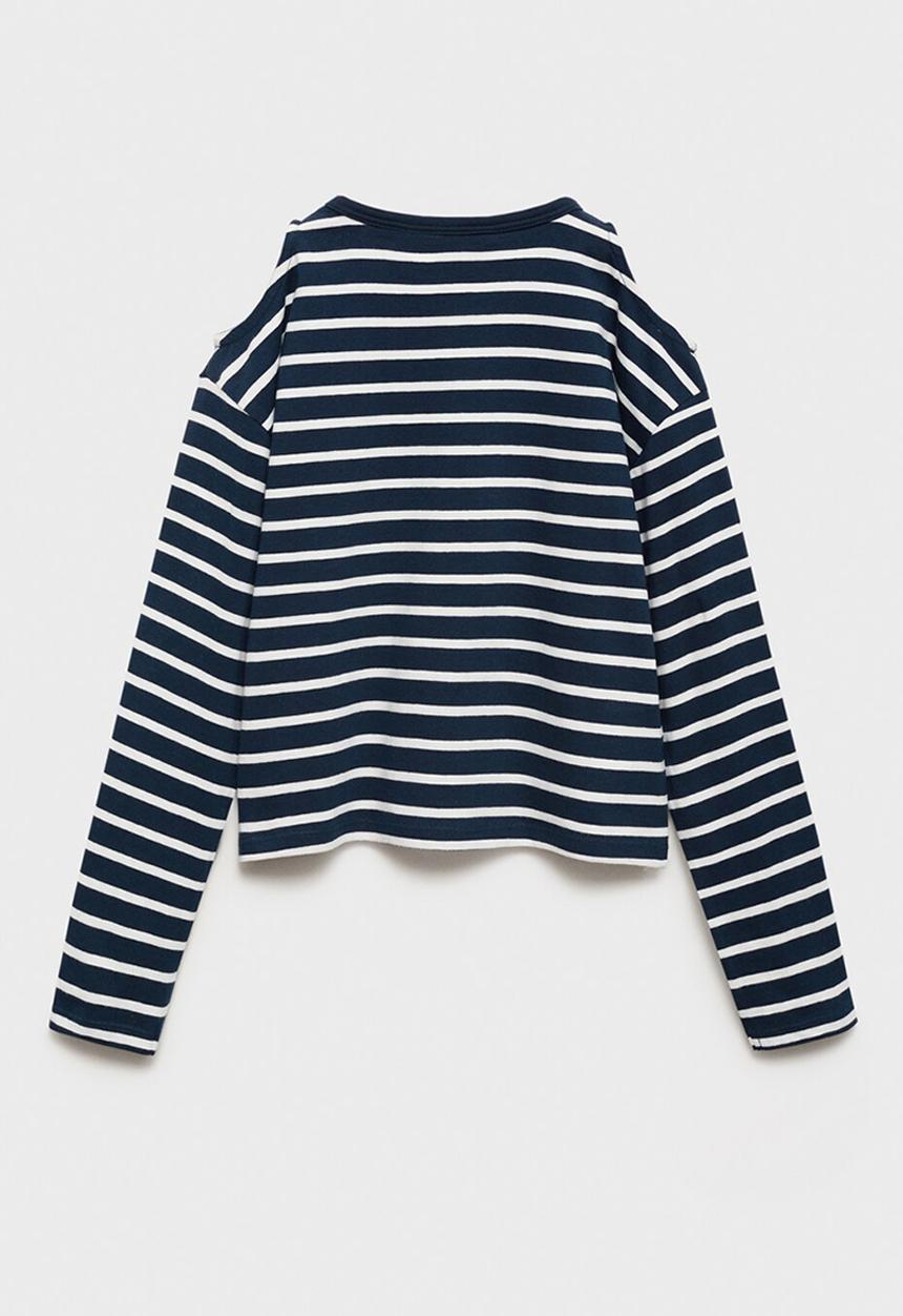 MANGO - T-shirt cutout - navy