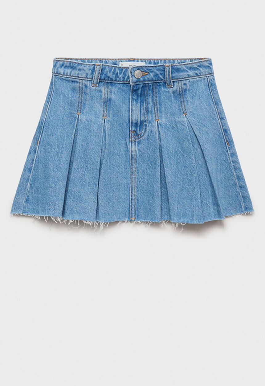 MANGO - Skirt alexia - open blue