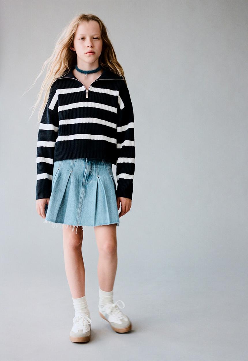 MANGO - Skirt alexia - open blue