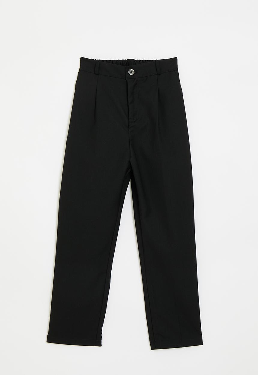 Pop Candy - Trousers with reverse pleat - black