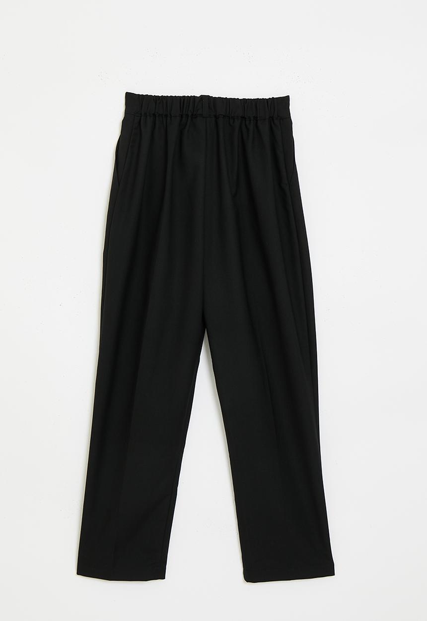 Pop Candy - Trousers with reverse pleat - black