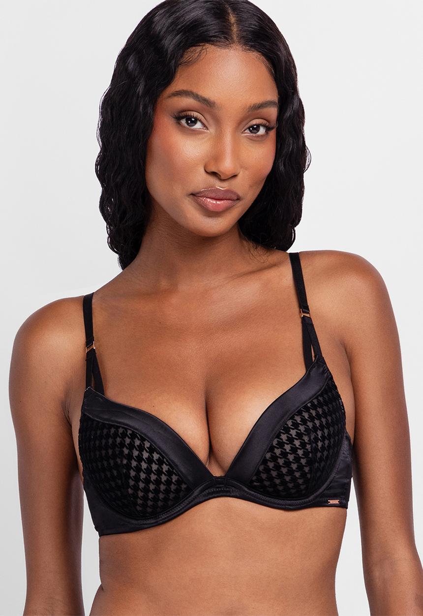 DORINA - Julianna push up plunge - black