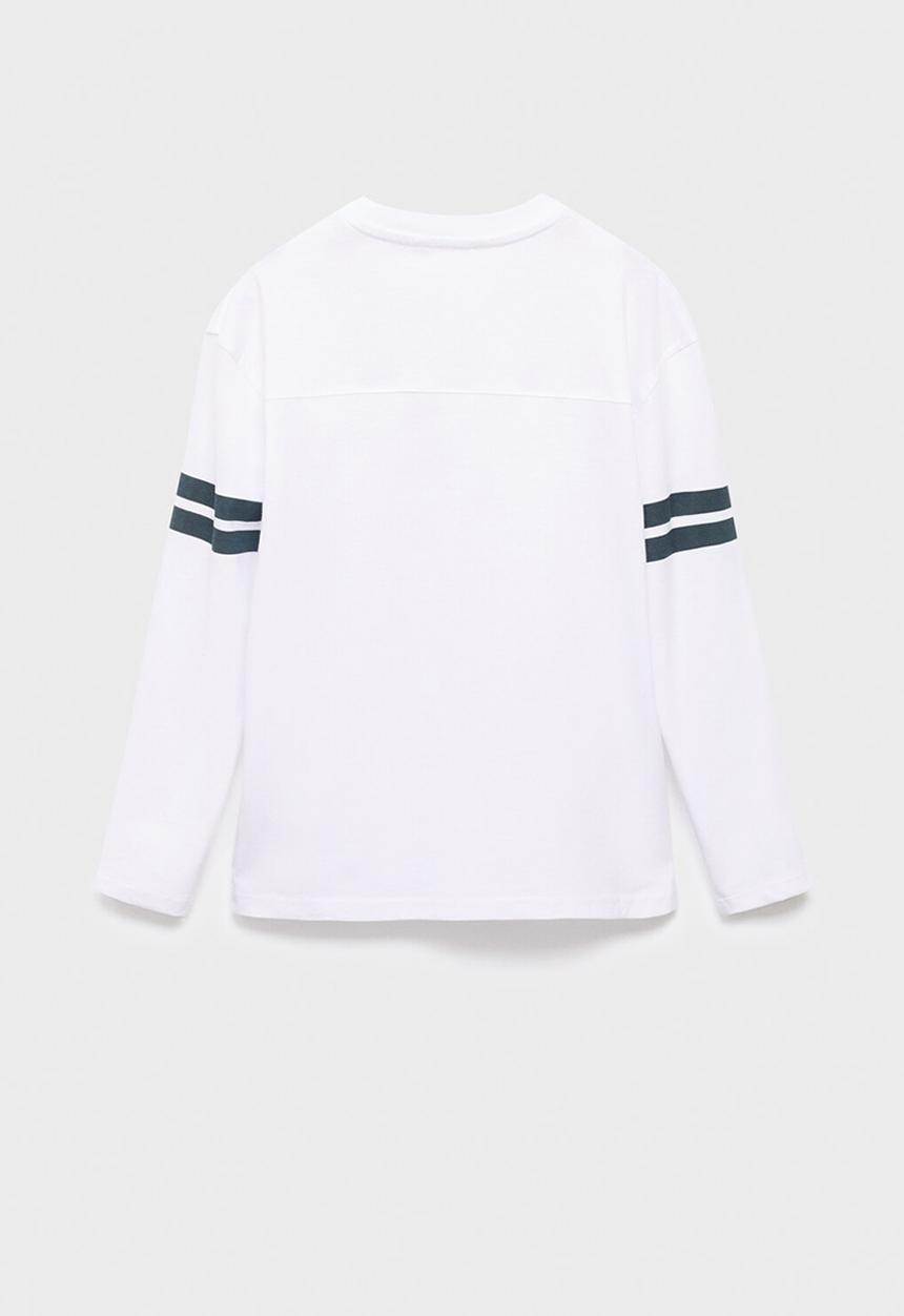 MANGO - T-shirt varsi - white