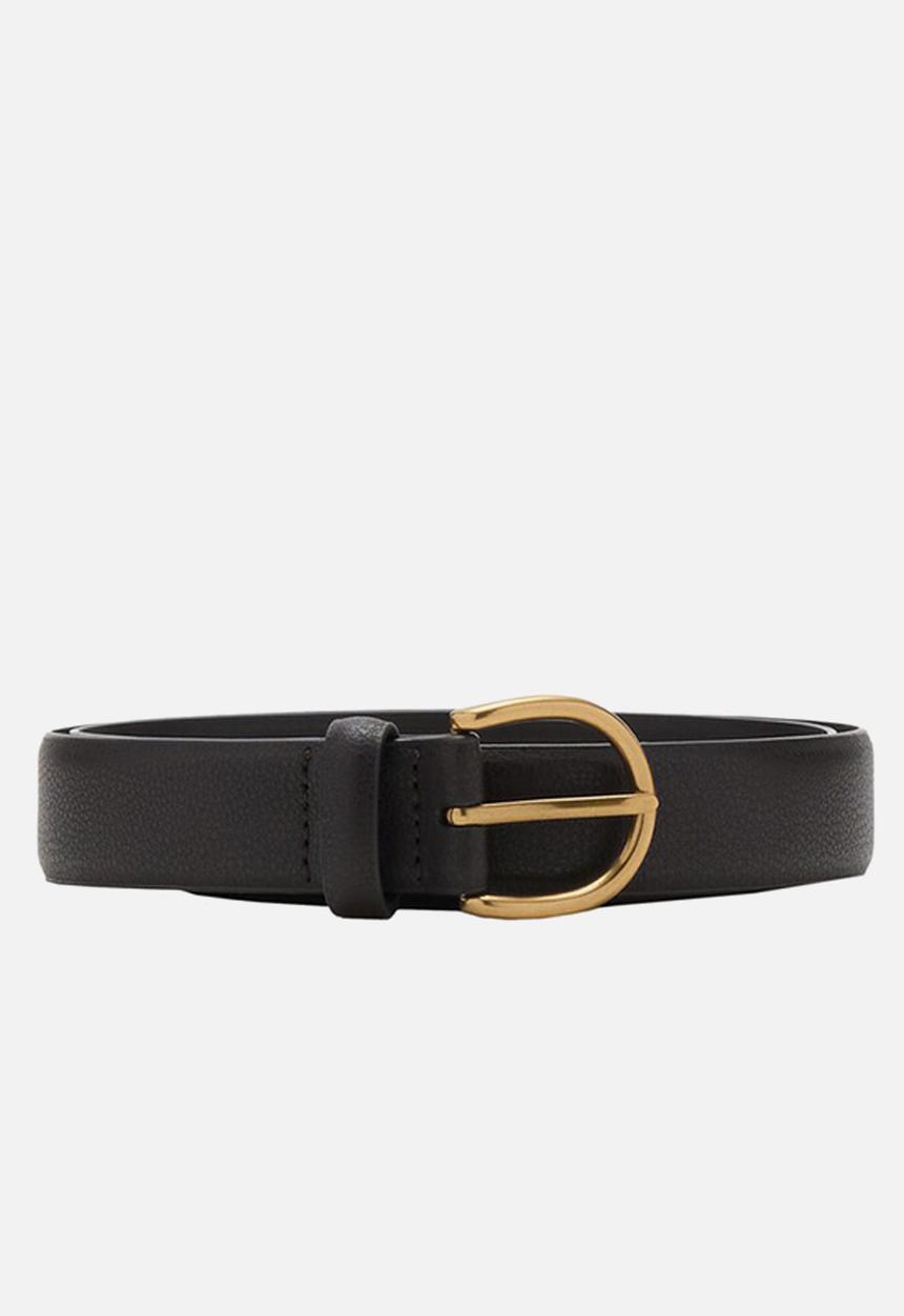 MANGO - Cinturon Tumble Buckle Belt - Dark Brown