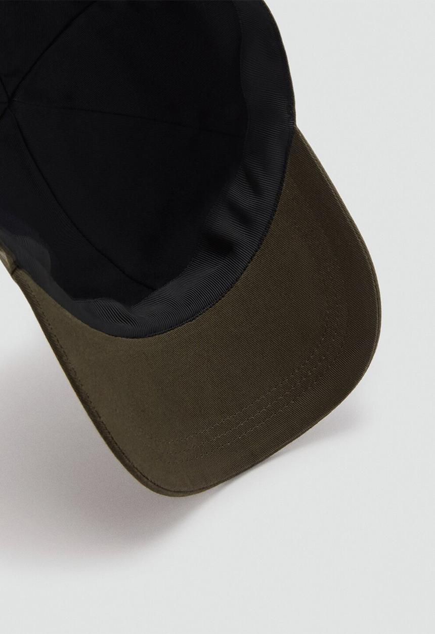 MANGO - Gorra Fabric Cap - Khaki