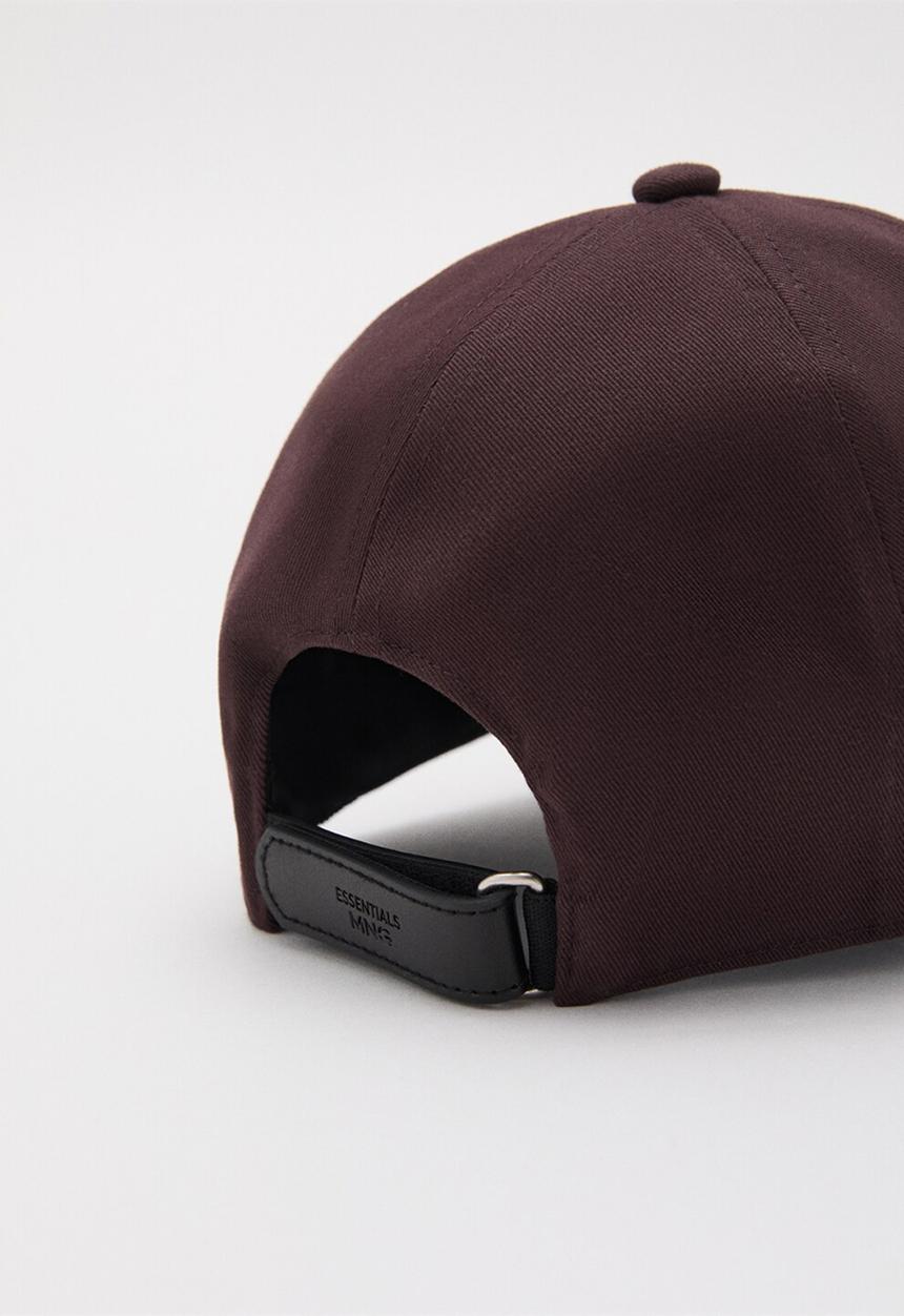 MANGO - Gorra Fabric Cap - Deep Red