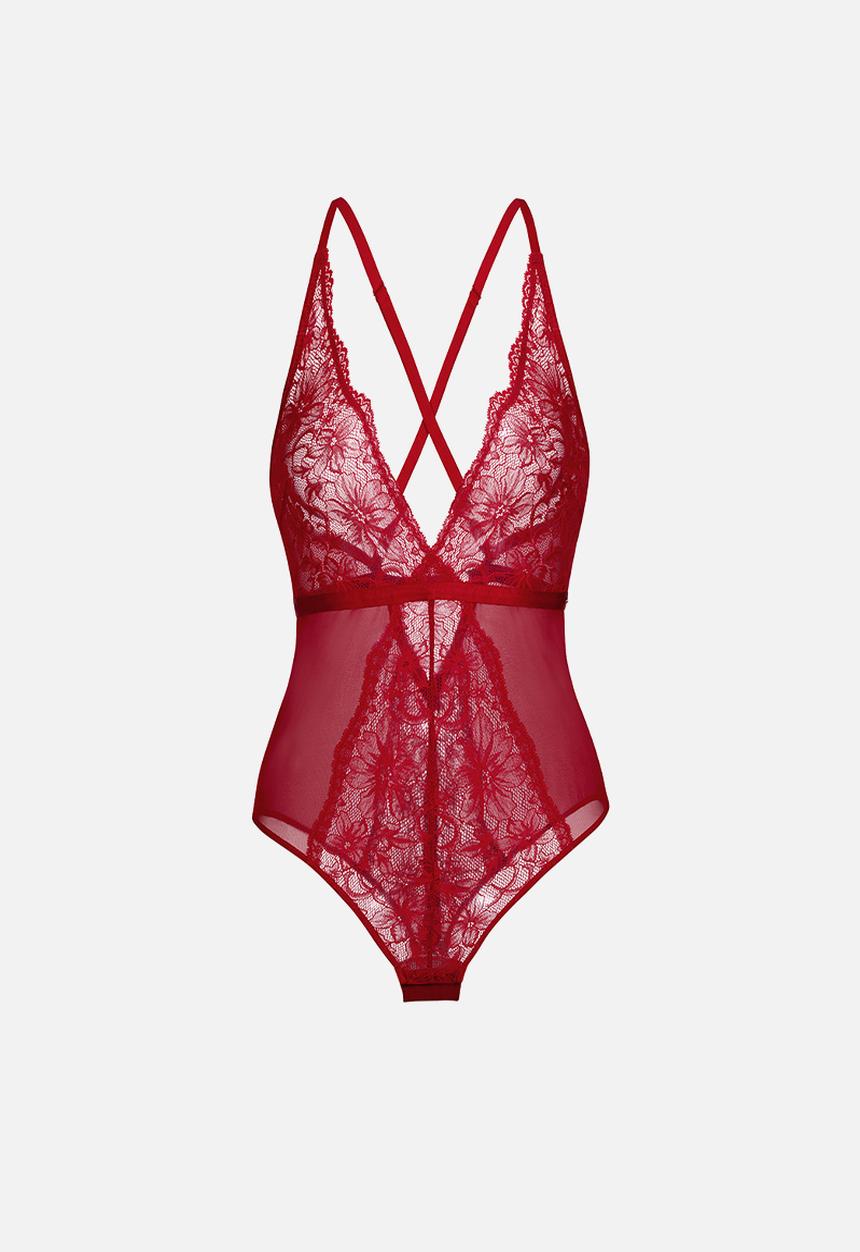 DORINA - Plus jemma bodysuit - red