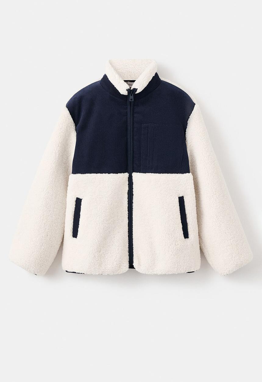MANGO - Shearling jacket - off white