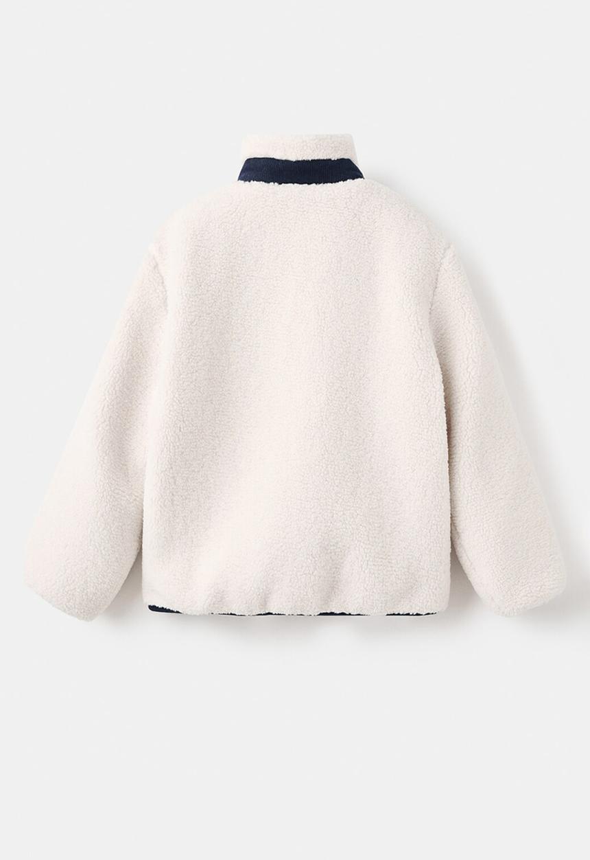 MANGO - Shearling jacket - off white