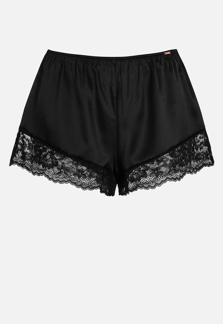 DORINA - Lyra-satin shorts - black