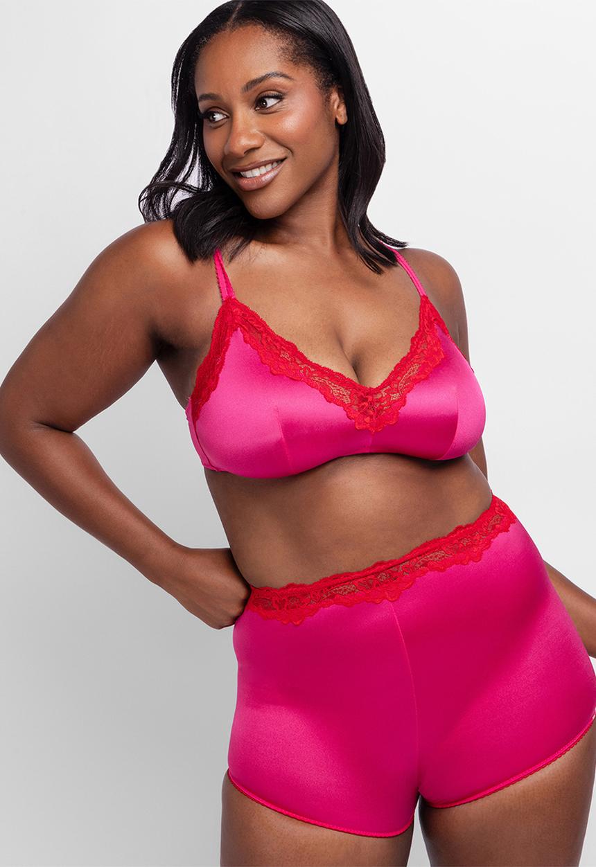 DORINA - Plus origins-shiny micro boyshorts - pink