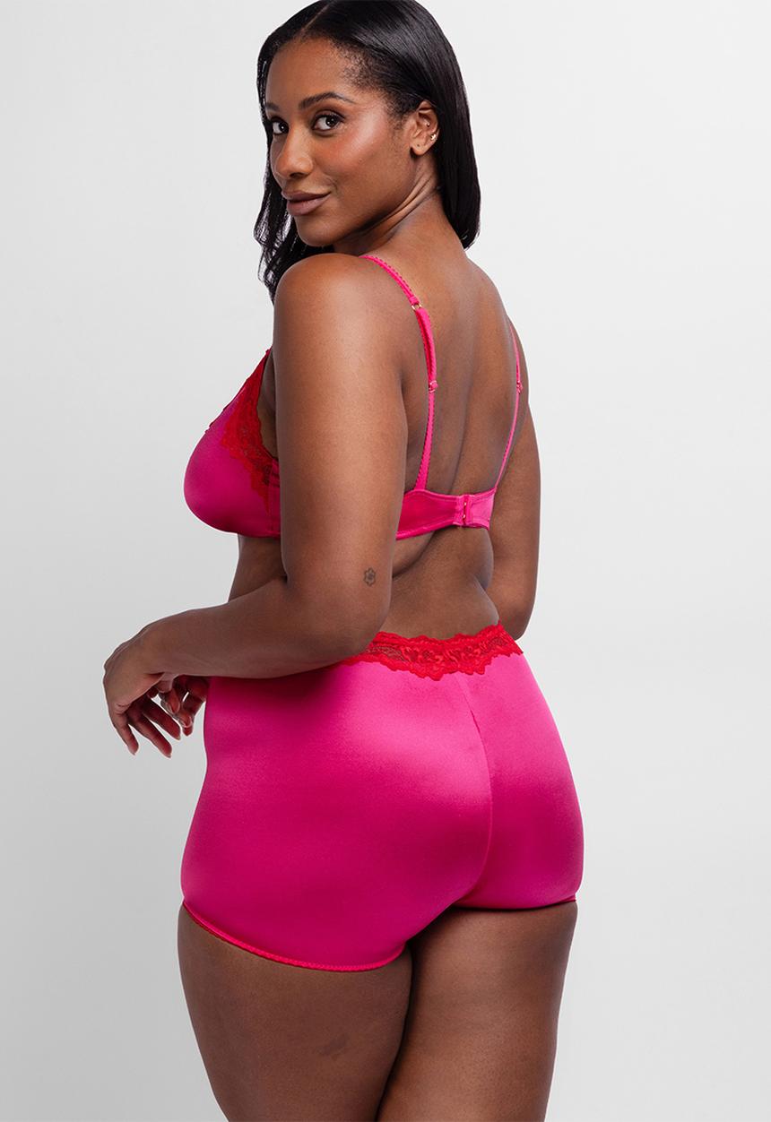 DORINA - Plus origins-shiny micro boyshorts - pink