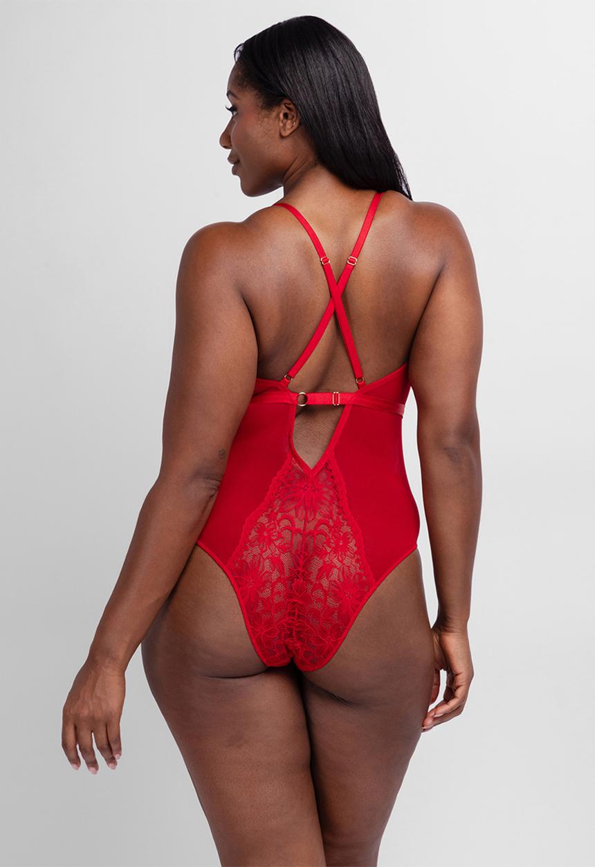 DORINA - Plus jemma bodysuit - red