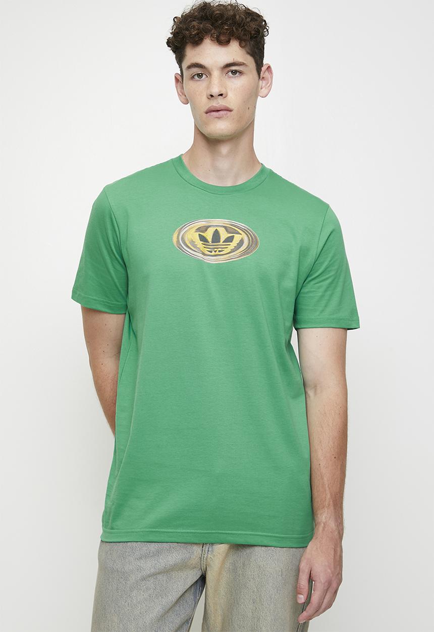adidas Originals - 90s Graphic Logo Tee - semi court green