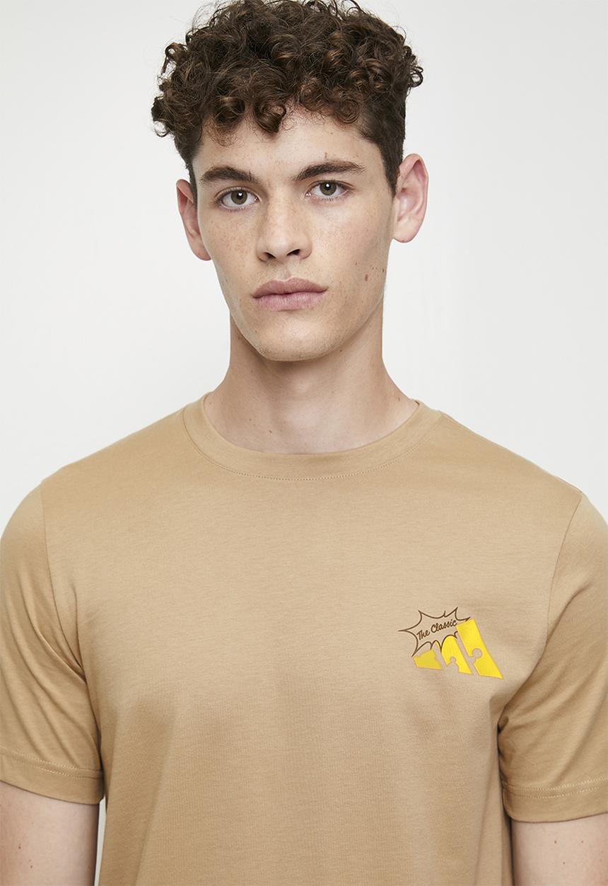 adidas Performance - Cheese Stripes Tee- warm sandstone