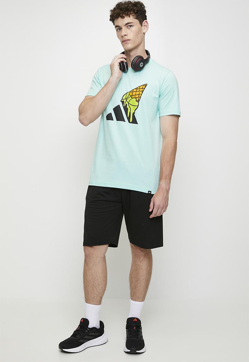 adidas Performance - Ice Cream Hoops Tee - semi flash aqua