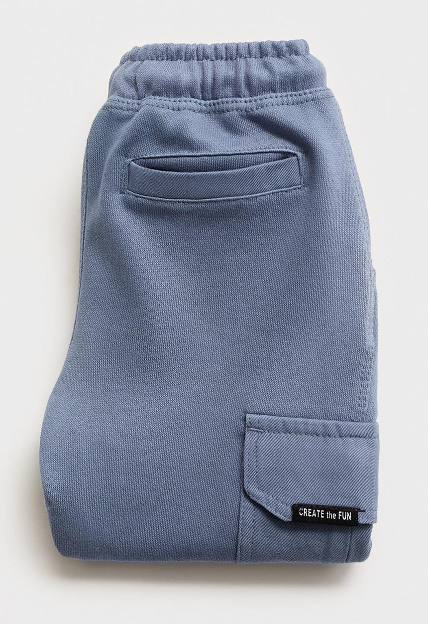 MANGO - Joggers cargob - medium blue