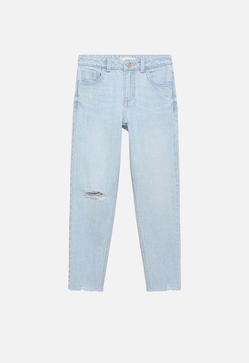 MANGO - Jeans mom1 - open blue