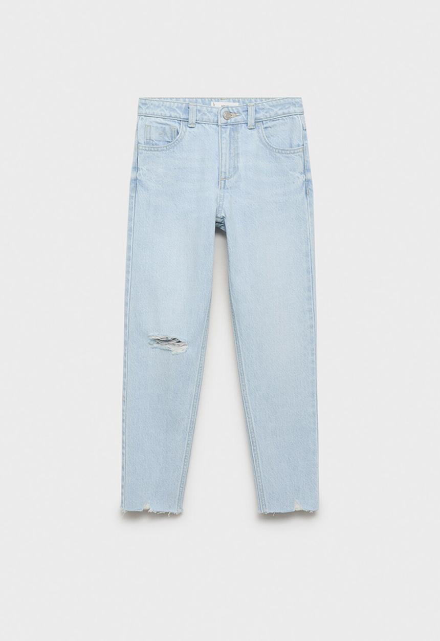 MANGO - Jeans mom1 - open blue