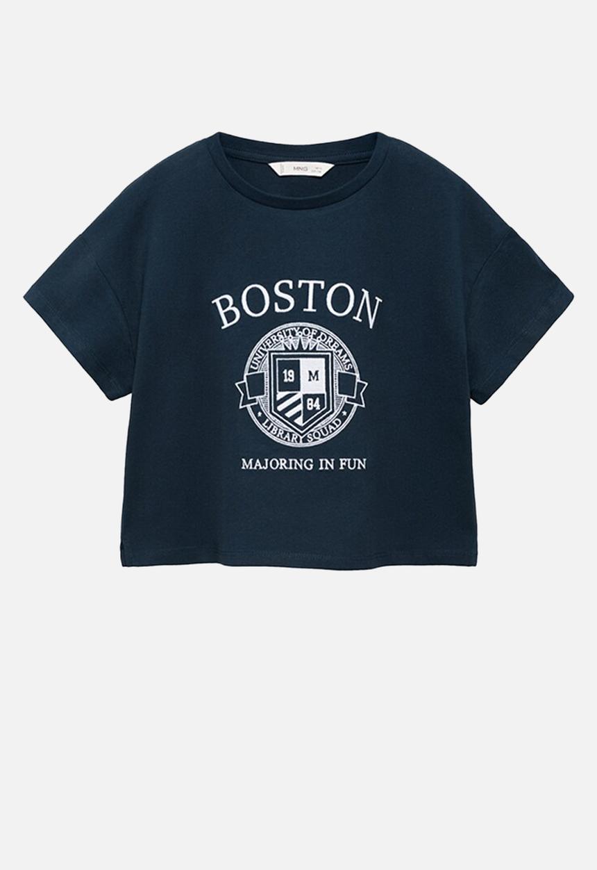 MANGO - T-shirt city - navy